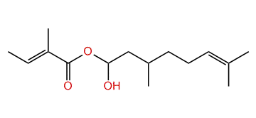 Hydroxycitronellyl (E)-2-methyl-2-butenoate